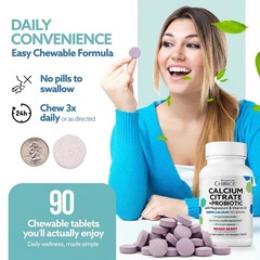 Bariatric Choice Chewable Calcium Citrate 500Mg Vitamin D3 For Bariatric