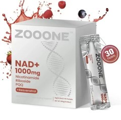 ZOOONE NAD+ 1000mg Berry Drink Mix | Anti-Aging, Energy & Focus, 30 Packs