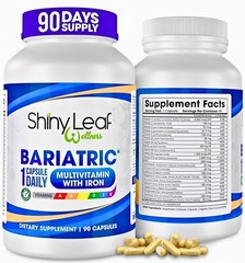 Shiny Leaf Bariatric Multivitamin with Iron – 45mg Iron 90 Capsules Post WLS ..