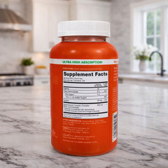 Qunol Turmeric Curcumin Gummies 500mg Tangerine Vegan Non-GMO