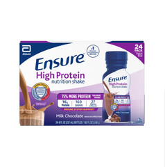 Ensure High Protein Nutrition Shake Milk Chocolate 8 floz 24 Pack Ready to Drink