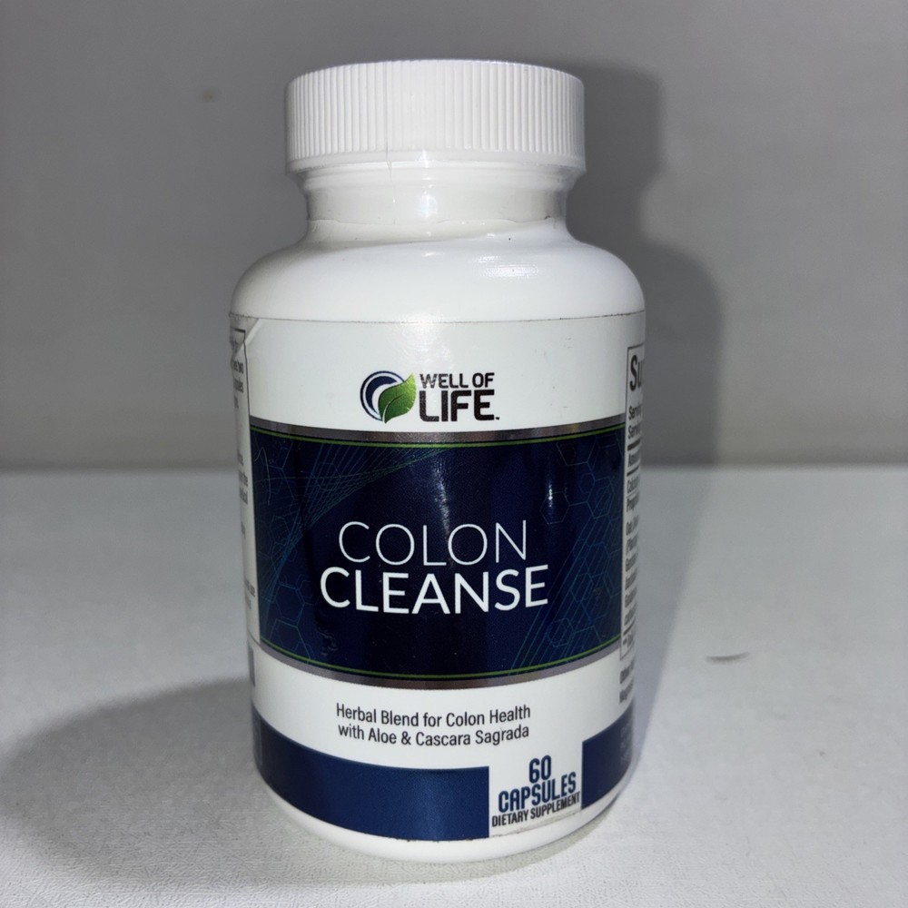 Sealed Well Of Life Colon Cleanse Supplement, 60 Caps, Slightly Damaged Outer Pa