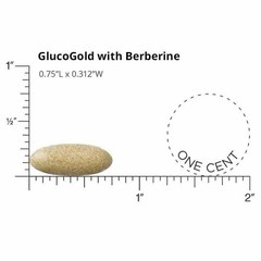 GlucoGold with Berberine, Cinnamon, Chromium & Banaba Leaf Extract – 90 Tablets