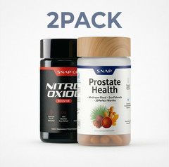 SNAP Nitric Oxide Enhancer Supplement & Prostate Wellness Bundle Saw Palmetto