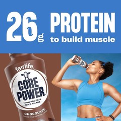 Core Power Fairlife 26g Protein Milk Shakes Chocolate,14 Fl Oz Bottle Pack of 12