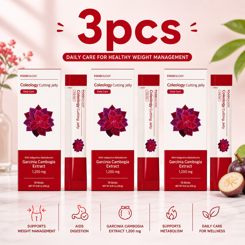 3 Pack FOODOLOGY Coleology Cutting 25g 10 Sticks Weight Loss Supplements