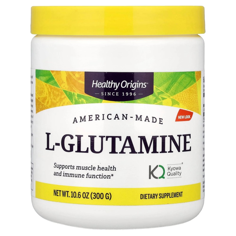 2 X Healthy Origins, American-Made L-Glutamine, 10.6 oz (300 g)
