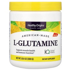 2 X Healthy Origins, American-Made L-Glutamine, 10.6 oz (300 g)