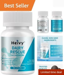 Pure Lactase Enzyme 9 Dairy Relief Fast Acting Supplement, Lactose Intoleran…