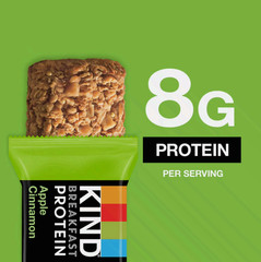 KIND Breakfast Protein Bars Apple Cinnamon Gluten Free 6 Count 1.76 oz (5 Pack)