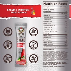 Salud x Jarritos 2-in-1 Energy Drink Powder + Focus, 15 Servings, Fruit Punch