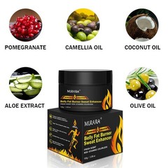Hot Cream for Belly Fat Burner – Sweat Enhancer 3.5 Fl Oz (Pack of 1)