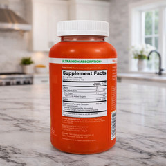 Qunol Turmeric Curcumin Gummies 500mg Tangerine Vegan Non-GMO