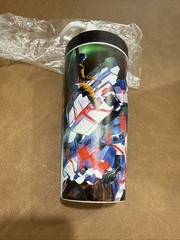 G Fuel Gundam Unicorn Stainless Steel Shaker Cup 24 oz. NEW DAMAGED BOX