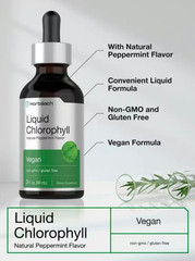 2 oz | Vegan, Non-GMO, and Gluten Free – Horbäach Liquid Chlorophyll Drops