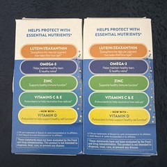 2 Bausch+Lomb Ocuvite Adult 50+ Eye Vitamins+ Omega 3, Zinc, D (100 Total) 01/27