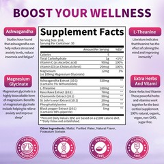 Cortisol Supplements for Women & Men, 10-In-1 Cortisol Reducer Detox 2oz