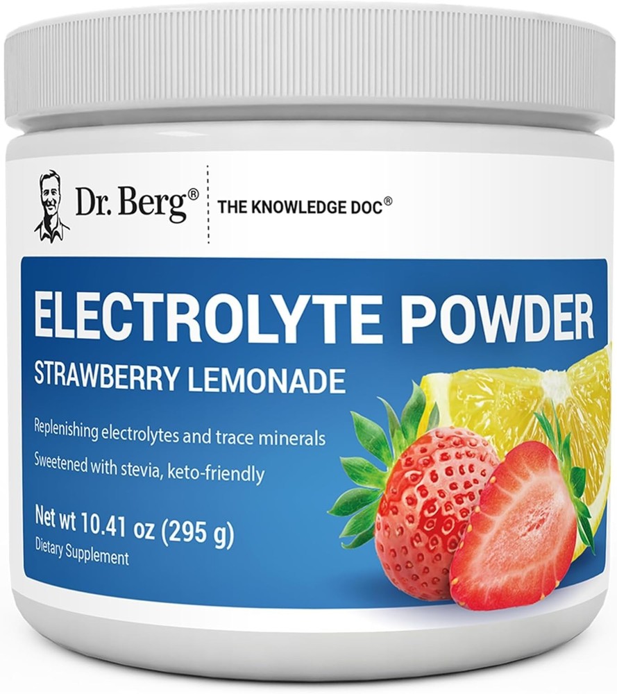 Electrolyte Powder – Strawberry Lemonade Hydration Powder, 50 Servings