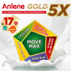 4 Packs x 950G ANLENE GOLD 5X Milk Powder for Adult 45+ Stronger Bones FAST SHIP