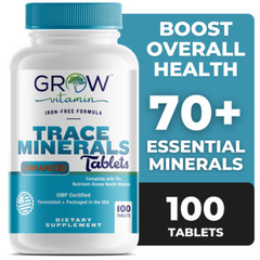 Dr. Berg Trace Minerals Enhanced Complex – Complete with 70 Nutrient-Dense 100CT