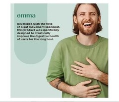 3 Pack Emma Gut Health Supplement 180 Capsules for Bloating Relief & Leaky Gut=