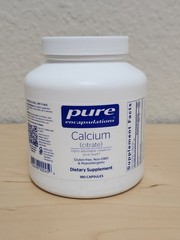 pure encapsulations Calcium Citrate 180 Capsules Dietary Supplement New & Sealed