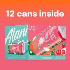 Alani Nu STRAWBERRY SUNRISE Sugar Free, Low Calorie Energy Drinks, 200mg Caff…