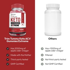 Justified Laboratories Trim Tummy Keto Acv Gummies Extreme 2000 Mg – 60 Count
