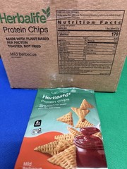 Herbalife Protein Chips Mild Barbecue Pea Protein 1 Case Of 10 Pkgs Exp