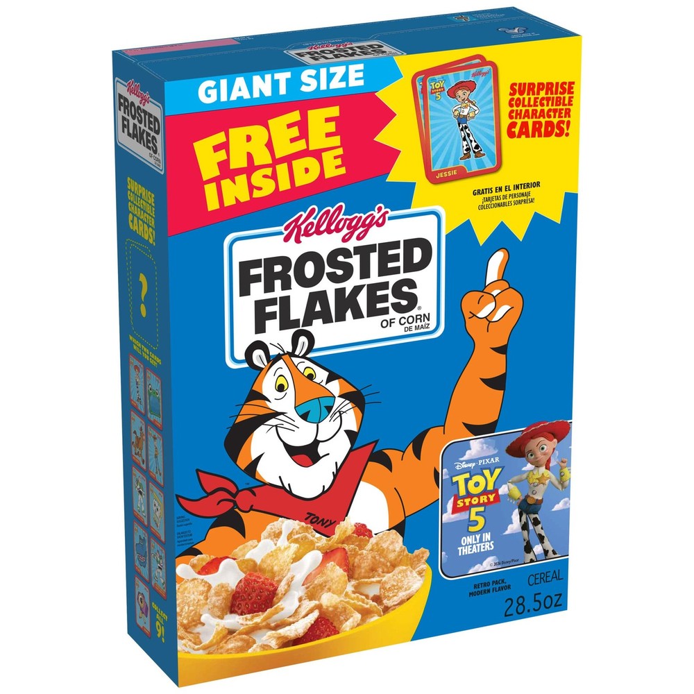 Kellogg’s Frosted Flakes Breakfast Cereal, Fat Free, 28.5 Ounce (Pack of 1)
