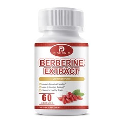 Premium Berberine HCL 1200mg Capsules -Cardiovascular Health Blood Sugar Support