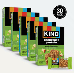 KIND Breakfast Protein Bars Apple Cinnamon Gluten Free 6 Count 1.76 oz (5 Pack)