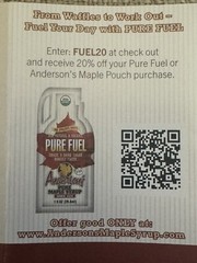 PURE FUEL! 100 X 1oz Anderson’s 💯Pure Organic Maple Syrup for Running/Athletes!