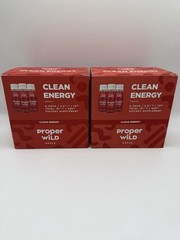 2 BOXES Of 6 Proper Wild Energy Shot Apple 2.5oz – Qty 12 Organic Vegan NEW