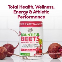 Country Farms Bountiful Beets Powder 30 Servings Cherry Flavor Circulation Su…
