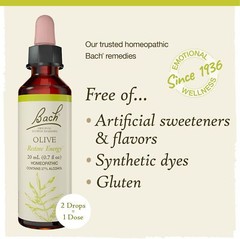 Bach Flower Essences Olive 0.7 Fl Oz Restores Energy and Vitality