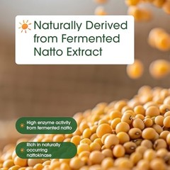 Nattokinase 240 Capsules 8 000 FU Max Strength Fermented Natto Extract Heart