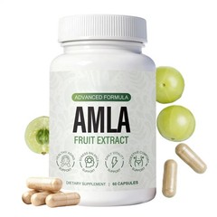 Natural Amla Capsules 1000mg – Indian Gooseberry Amla Fruit Supplement – Orga…