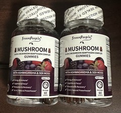 Greenpeople Mushroom Gummies w/ Ashwagandha 120 Gummies Mix Berry flavor – New