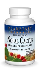 Planetary Herbals Full Spectrum Nopal Cactus 1000mg 60 Count (Pack of 1)