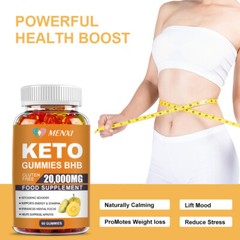 Keto BHB 20000 MG Gummies Best Weight Loss Fat Burner Carb Blocker Diet 60 Pills
