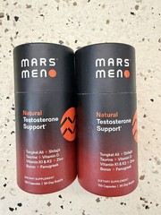 Mars Men Natural T Support Supplement 150 Capsules Pack of 2 -300 Total Capsules