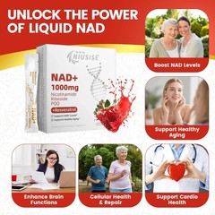 30 Packets NAD+ Dietary Supplement, Anti-Aging for Women & Men Energy Focus