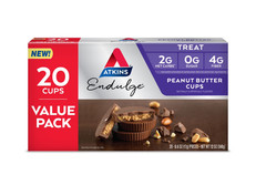 Atkins Endulge Peanut Butter Cups, Dessert Favorite, Low Carb, 0G Sugar 20 Count