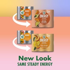 Energy Peach Mango & Orange Pineapple Variety Pack — 24 Cans, 8 oz