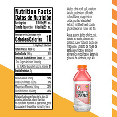 Gatorlyte Zero Electrolyte Beverage, Strawberry Kiwi, Zero Sugar Hydration, Spec