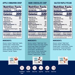 YES Nut Bars – Six Flavor Variety Pack – Soft Chewy Healthy Snack Bars Made w…