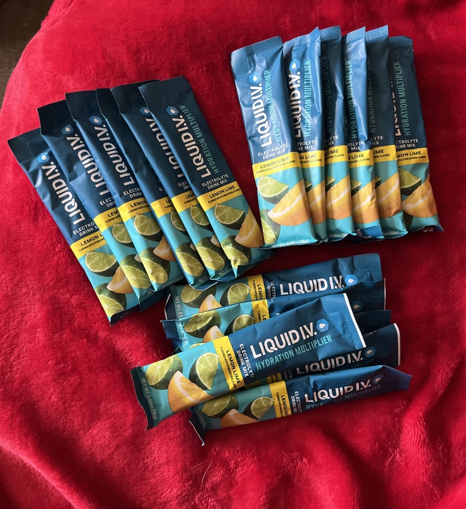 18 Sticks Liquid I.V Lemon Lime Hydration Multiplier + Immune Support Exp 10/27