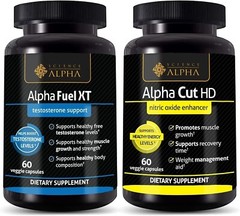 Alpha cut hd nitric oxide enhancer and alpha Fuel xt testosterone (2 products)