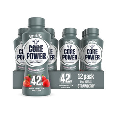 Elite High Protein Shake, Vanilla, 42G Bottle, 14Oz, 12 Pack